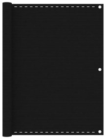 fekete HDPE erkélytakaró 120 x 400 cm