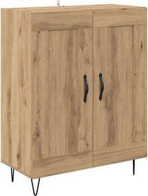 vidaXL Széf Artisan tölgy 69,5 x 34 x 90 cm Műszaki fa és vas