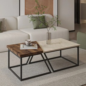 Verona P0024623 - Travertine, Rustic Walnut