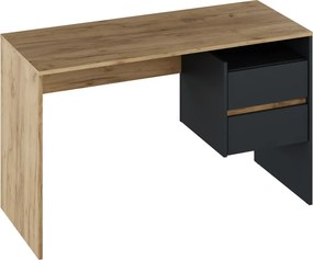 Számítógépasztal, artisan tölgy/grafit, TULIO NEW
