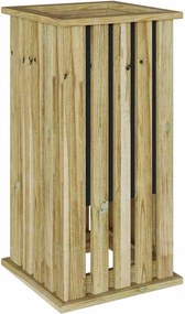 vidaXL Növényágyak dobozok Barna 33 x 33 x 65 cm Impregnált fenyőfa