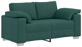 vidaXL Kanapé Sötétzöld 160 x 77 x 82 cm szövet