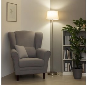 Brilagi - LED állólámpa CERIA 1xE27/40W/230V, átmérő 30 cm, bézs/matt króm