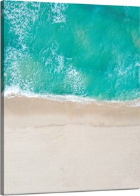 Vászonkép Víz Tengerpart Hullámok Nap 50x70 cm Ideális ajándék