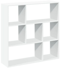 fehér szerelt fa térelválasztó könyvespolc 102x29x103,5 cm