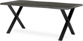 Étkezőasztal 180x90 cm MDF szürke tölgy