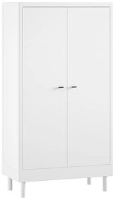 Fehér bükkfa gyerek ruhásszekrény 100x190x55 cm Forrest – Vipack