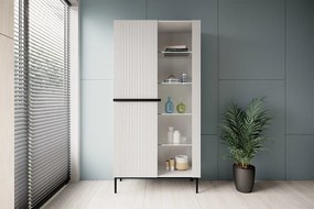 Nicole vitrin - Matt fehér / fekete lábak