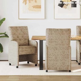 Kerekes Étkező Székek 2 pcs Világosszürke 58 x 67 x 97 cm