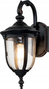 Kültéri kerti fali lámpa klasszikus öregített barna Elstead