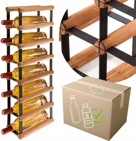 Bortartó állvány Pet palacktartó fém loft bortartó állvány 7 palack