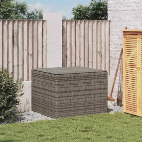 vidaXL szürke polyrattan kerti tárolóláda 291 L