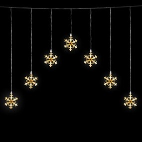 Aigostar - LED kültéri karácsonyi fényfüzér 84xLED/230V 1,2x1m IP44 meleg fehér hópelyhek