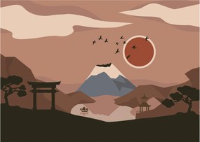Üveg kép - Japán N⁰1 (70x50 cm)