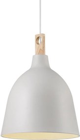NORDLUX 48123001 MOKU Modern Függesztett Lámpa Fehér, Szürke E27 IP20