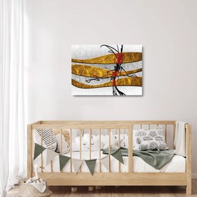 Absztrakt kép (üvegen) (70x50 cm)