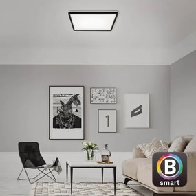 Briloner 7060-015 - SLIM LED dimmelhető panel 22W/230V 42x42 cm fekete Wi-Fi Tuya + távirányító