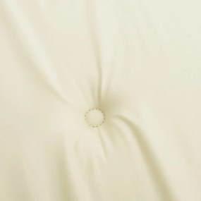 6 db krémszínű oxford-szövet magas háttámlájú székpárna