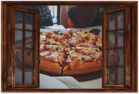 Poszterek 120x80 Pizza darabokban