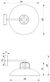 Fali lámpa FELIX 1xE27/60W/230V zöld