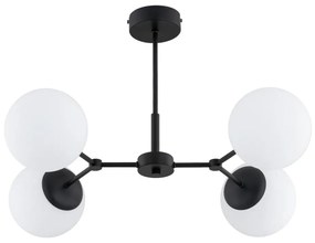 Csillár rúdon FOTON 4xE14/10W/230V fekete