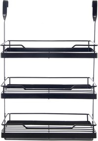 Konyhai polc függesztett konyhai állvány fém emeletes fűszertartó