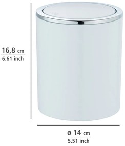 Inca fehér szemetes, 2 l - Wenko