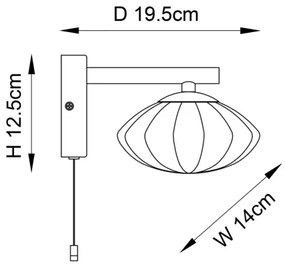 Endon 97182 - Fürdőszobai fali lámpa MOBIAS 1xG9/3W/230V IP44 réz