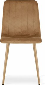 AKCE barna bársonyszék LAVA ALMOND BROWN II. minőség