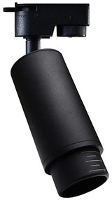 MICA 1xGU10/25W fekete 1-fázisú spot világítás sínrendszerhez