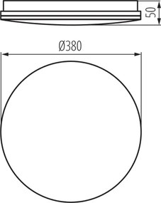 Kanlux 39742 - ENELO LED fürdőszobai mennyezeti lámpatest LED/24W/230V Ø 38 cm IP44