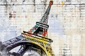 Kép - Az Eiffel-torony digitális művészete (90x60 cm)