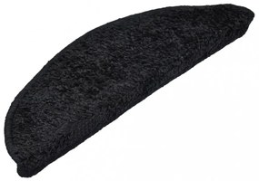 15 db fekete lépcsőszőnyeg 56 x 17 x 3 cm