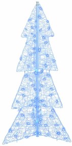 vidaXL Karácsonyfa 100 LED-del Kék 120 cm Akril