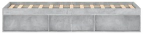 betonszürke ágykeret 120 x 200 cm