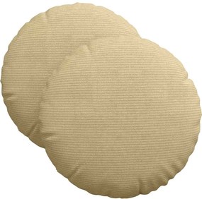 vidaXL Ülőpárnák 2 pcs Szürke zöld Ø 40 cm Bársonyos szövet