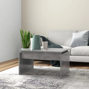 Betonszürke szerelt fa dohányzóasztal 68 x 50 x 38 cm
