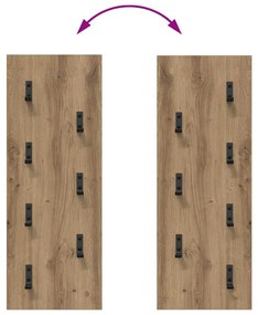 Fali Kabáthorog kézműves tölgy 30 x 1.5 x 80 cm Faanyag