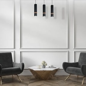 Csillár zsinóron VIDAR 3xGU10/25W/230V fekete