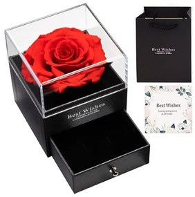 Örök rózsa fiókos díszdobozban