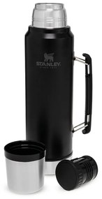 Fekete termosz bögrével 1 l – Stanley