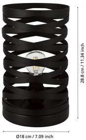 Eglo 99506 - Asztali lámpa CREMELLA 1xE27/40W/230V