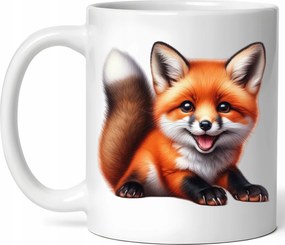 Őszi Bögre 330ml Kávé Ajándék Őszi Róka Csomagolás