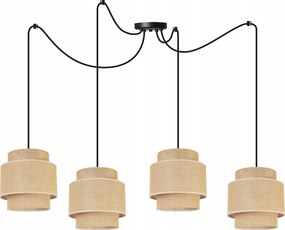 Mennyezeti Lámpa Lógó Csillár Loft Pók Lámpaernyő Boho Juta Szoba