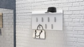 Drohmo 2F modern fogas, 70x40x20 cm, matt fehér