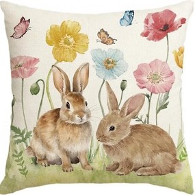 HOPPINO színes len párnahuzat 45x45 cm