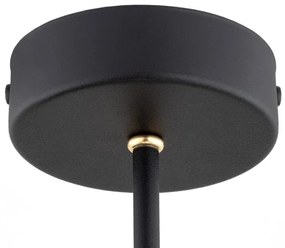 Argon 6150 - Csillár rúdon AMALFI 3xE27/15W/230V fekete/fehér