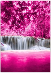 Poszterek 70x100 Rózsaszín vízesés Tájkép