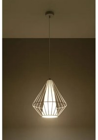 Csillár zsinóron DEMI 1xE27/60W/230V fehér