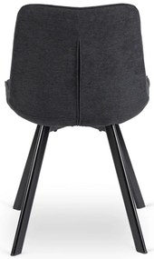 Fekete Szövet Étkezőszék RICK 2